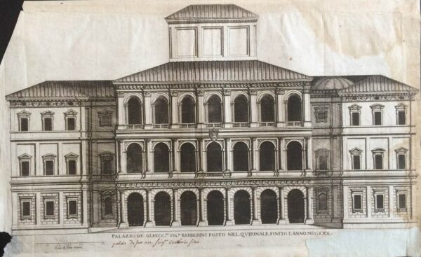 Falda, G. B.: Palazzo de Gli Ecc. Sig Barberini Posto Nel. Quirinale. (Palazzo Barberini)