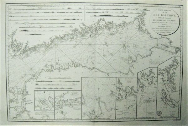 Carte Réduite de la Mer Baltique, VIe Feuille Contenant Le Golfe de Finlande (1815)