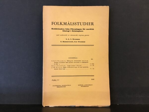 Bror  Åkerblom Lapp-namnen i Finland.
