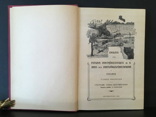 Finsk Jakttidning 1909. Organ för Finska Jaktföreningen m.fl. jakt- och jaktvårdsföreningar i Finland