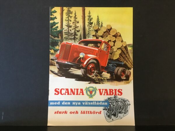 Scania-Vabis med den nya wäxellådan, stark och lättkörd (1951)