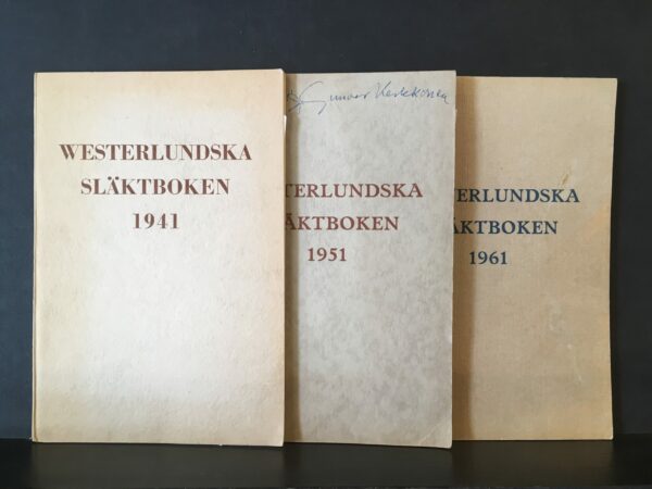 Westerlundska släktboken 1941, 1951 & 1961