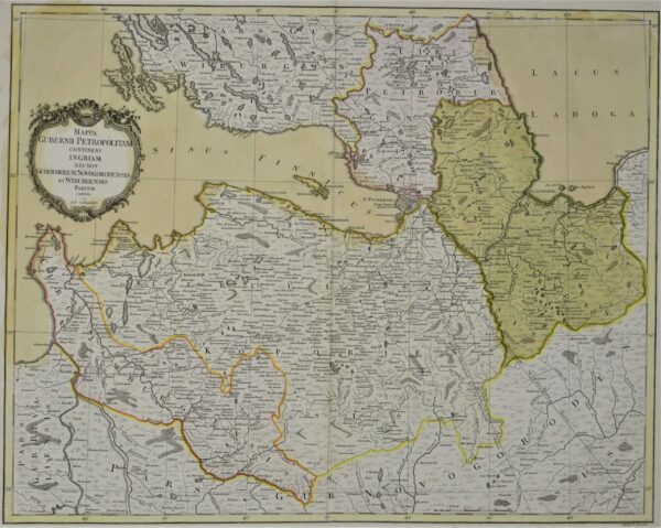 Schmidt, J. F.: Mappa Gubernii Petropolitani