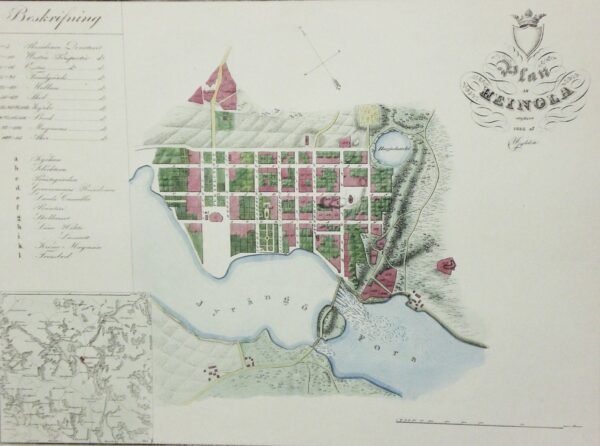 C.W. Gyldén: Plan af Heinola (1838)