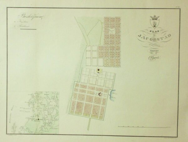 C. W. Gyldén Plan af Jacobstad (1842)