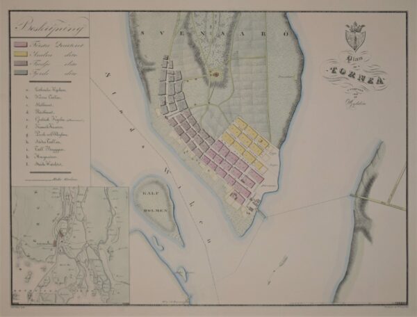 C. W. Gyldén Plan af Torneå (1839)