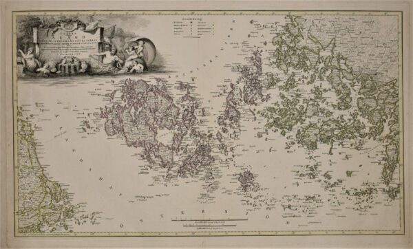 ERIC AF WETTERSTEDT Charta öfver Åland (1789)