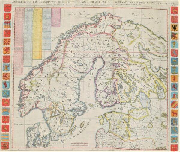 Henri Chatelain Nouvelle Carte de Scandinavie (1714)