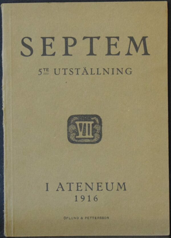 Septem - 5te utställning i Ateneum 1916