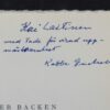 Enckell, Rabbe: Strån över backen (*dedikation) - Image 2