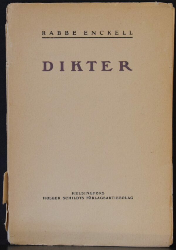 Rabbe Enckell Dikter (1923)