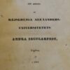 Grot, J.: Calender till minne af Kejserliga Alexanders-Universitets andra secularfest (1842) - Image 2