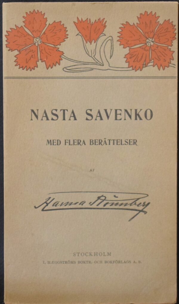 Hanna Rönnberg Nasta Savenko med flera berättelser (1901)