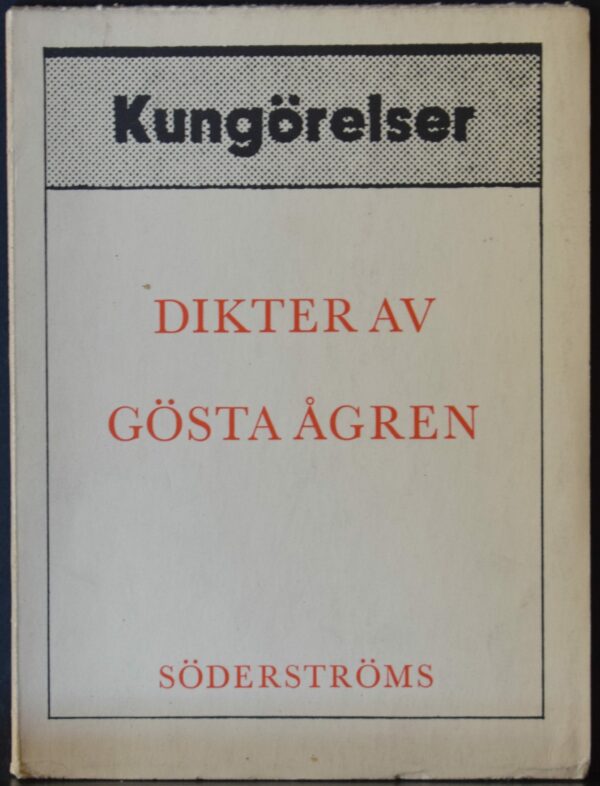 Gösta Ågren Kungörelser (1965)