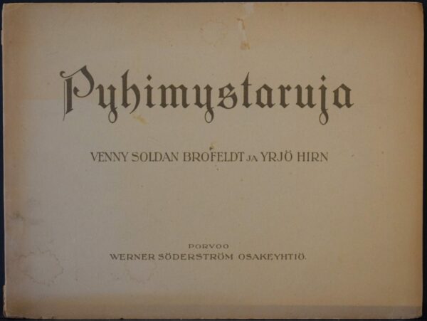 Venny Soldan-Brofeldt - Yrjö Hirn Pyhimystaruja (1922)