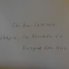 Hein, Manfred Peter: Taggefälle. Gedichte. (dedication) - Image 2