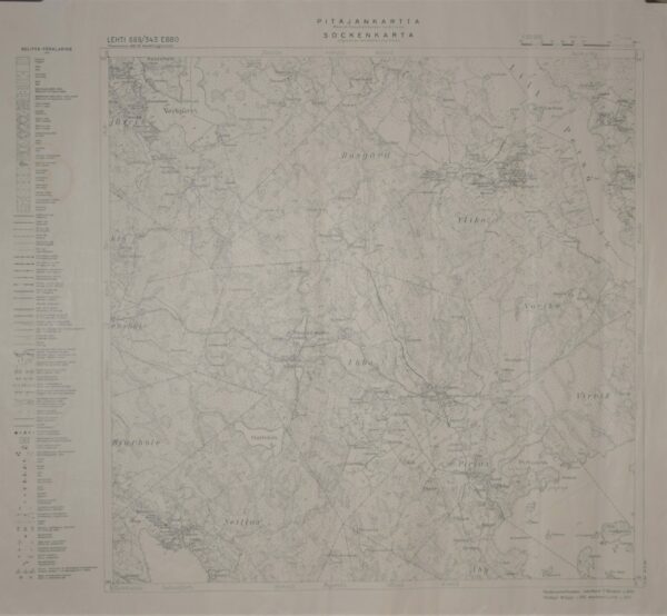 Ebbo - Epoo (1937) Pitäjänkartta – sockenkarta