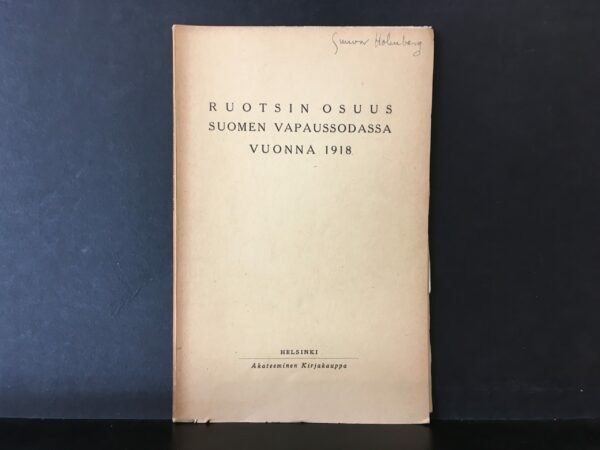 Ruotsin osuus Suomen vapaussodassa vuonna 1918