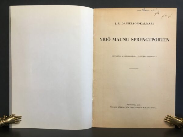 J. R. Danielson-Kalmari Yrjö Maunu Sprengtporten (1933)