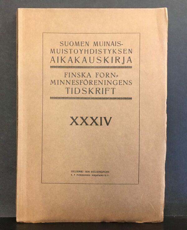 Beiträge zur Urgeschichte der Jenissei-Gubernie - Neue Funde aus dem Pernauflusse - Karelska järnåldersstudier