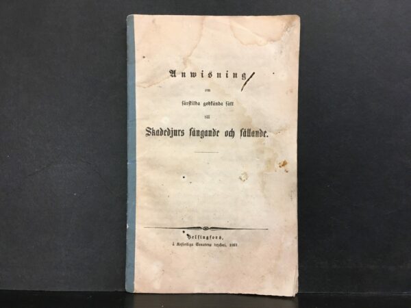 Grunderna till Pusula Kapellboers godkända Björn- och Warg-Skall (1861)