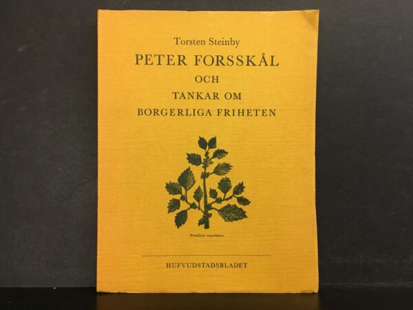 Peter Forsskål och tankar om borgerliga friheten