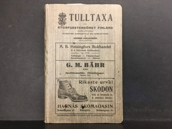 Tulltaxa för Storfurstendömet Finland 1912
