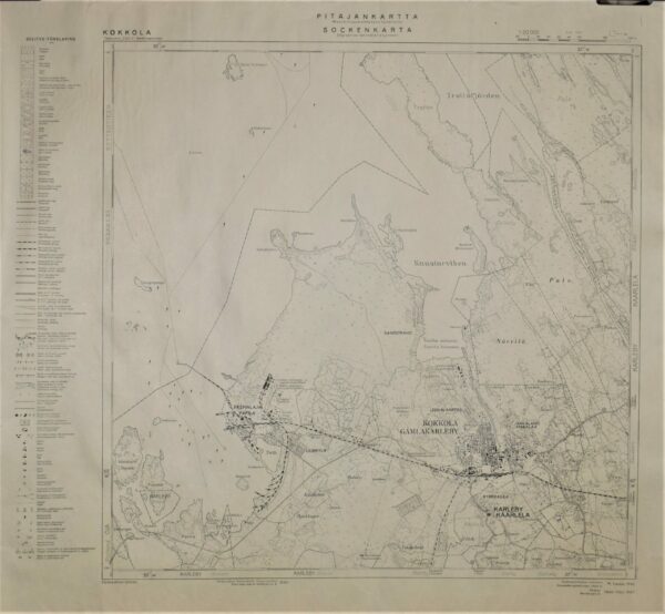 Kokkola (1947) Pitäjänkartta – sockenkarta