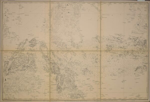 Sjökort över Degerby - Sottunga - Kumlinge - Berghamn (1890)