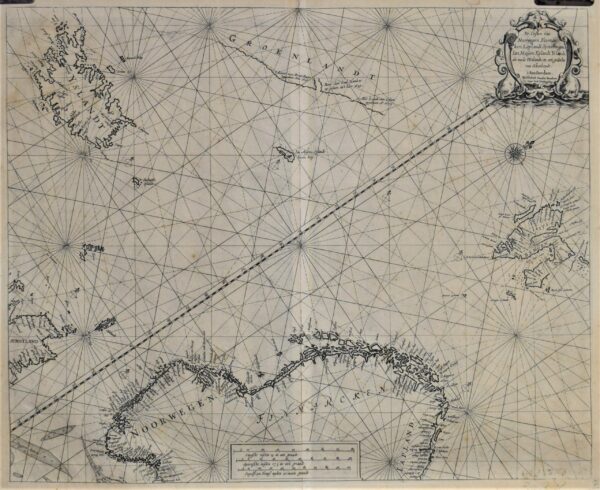 Hendrick DONCKER De Custen Van Noorwegen, Finmarken, Laplandt ... Yslandt (1660)