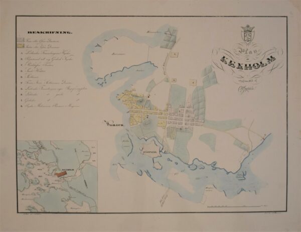 C. W. Gyldén Plan af Kexholm (1843)