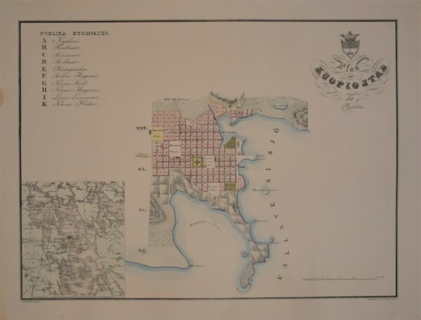 C. W. Gyldén Plan af Kuopio (1838)