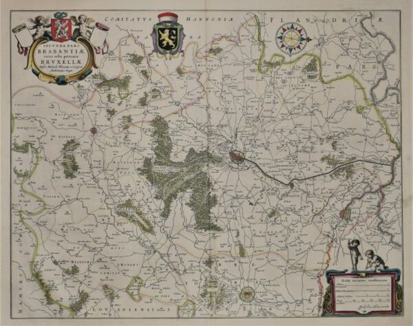 Blaeu, W.J.: Secunda Pars Brabantiae cuius urbs primaria Bruxellae