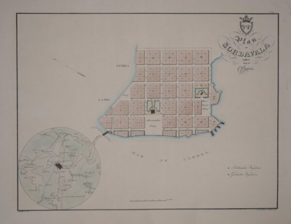 C. W. Gyldén Plan af Sordavala (1840)