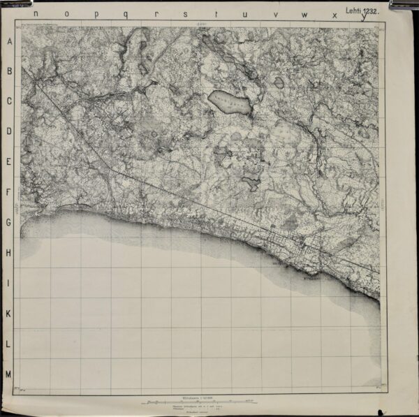 Terijoki - topografinen kartta (1918)