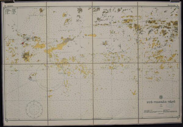 Sjökort över skärgårdshavet 1928