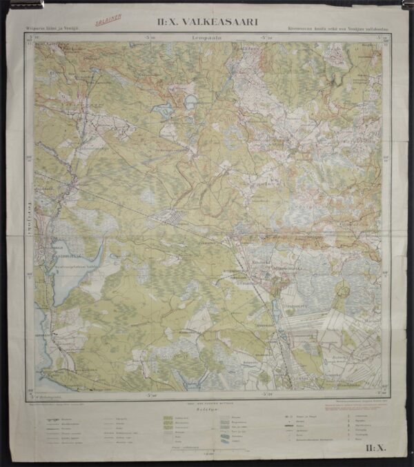 Valkeasaari – topografinen kartta (1922)