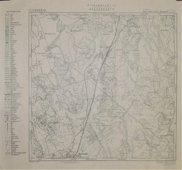 Ytterbråtö (1949) Pitäjänkartta – sockenkarta