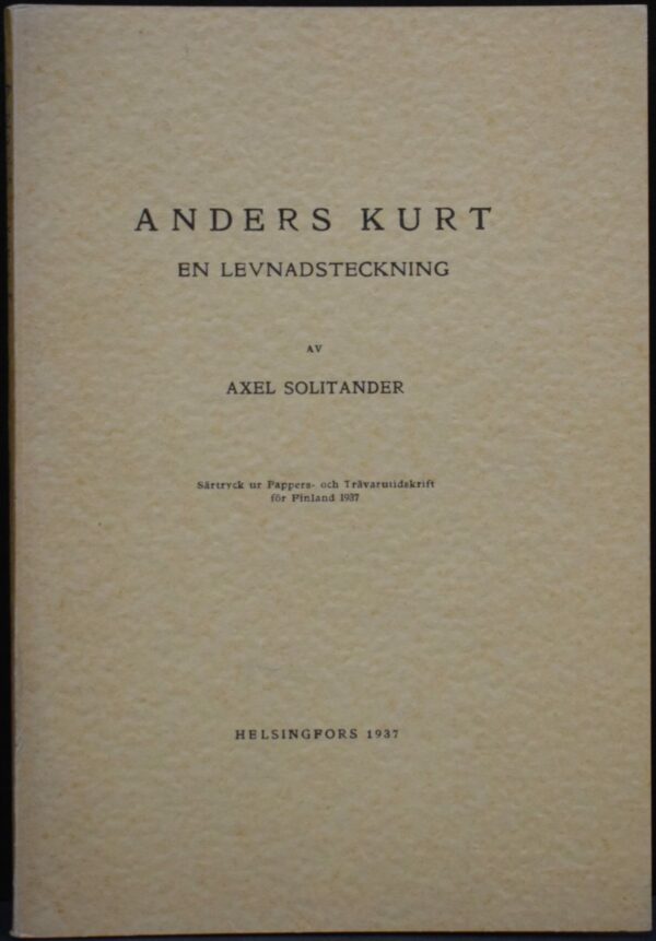 Anders Kurt en levnadsteckning