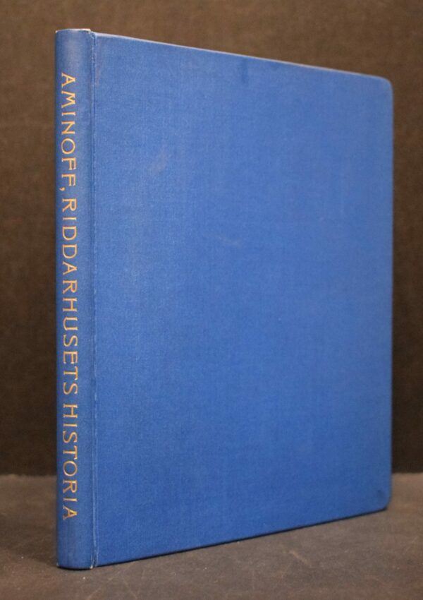 GUSTAF AMINOFF Finska adelns och riddarhusets historia (1827)