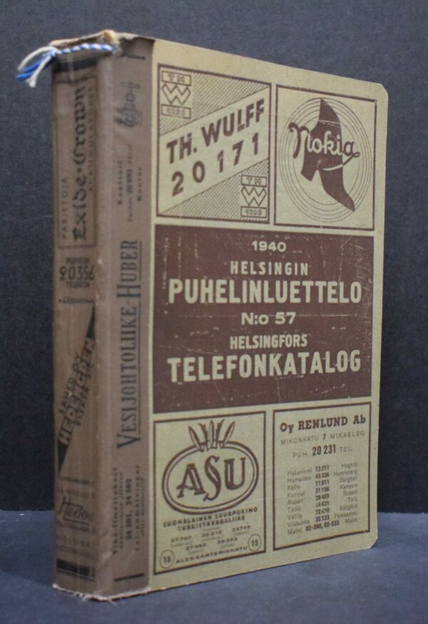 Helsingin puhelinluettelo N:o 57 (1940)