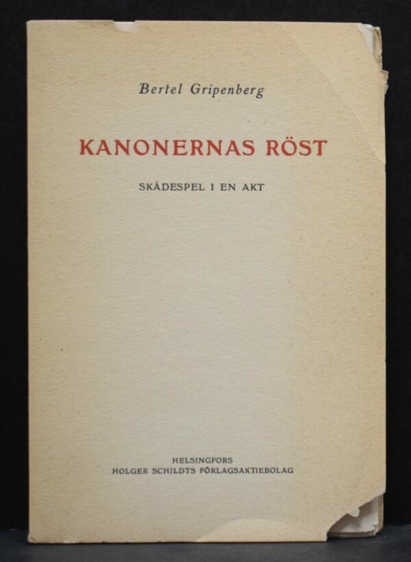 Bertel Gripenberg Kanonernas röst (1922)