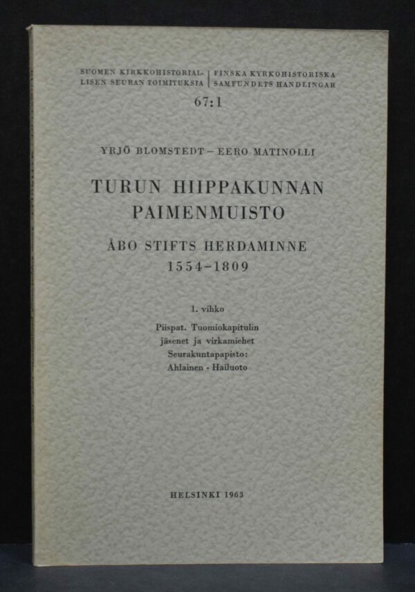 Turun hiippakunnan paimenmuisto 1554-1809