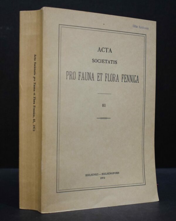 Bibliographia Botanica Fenniae 1901-1950