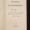 TOVE JANSSON Den ärliga bedragaren titlepage with dedication