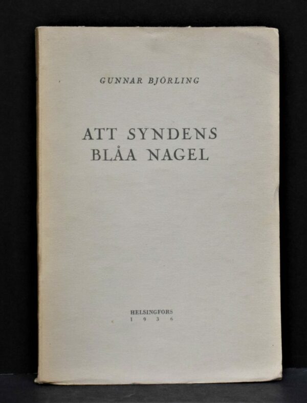 Gunnar Björling Att syndens blåa nagel (1936)