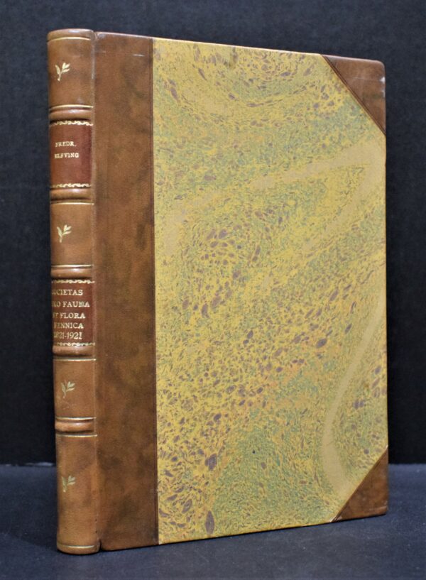 FREDRIK ELFVING Societas pro Fauna et Flora Fennica 1821-1921