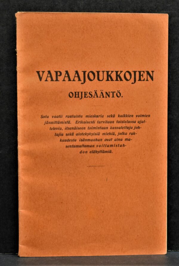 Vapaajoukkojen ohjesääntö