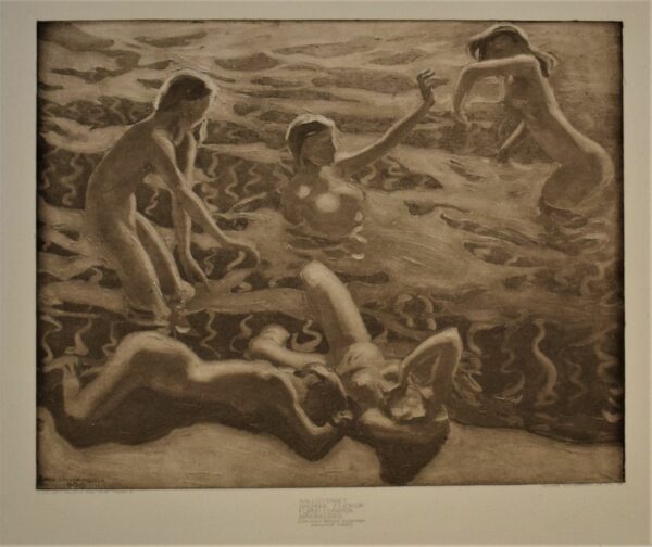Akseli Gallen-Kallela: Aallottaret - Badande flickor (1914)