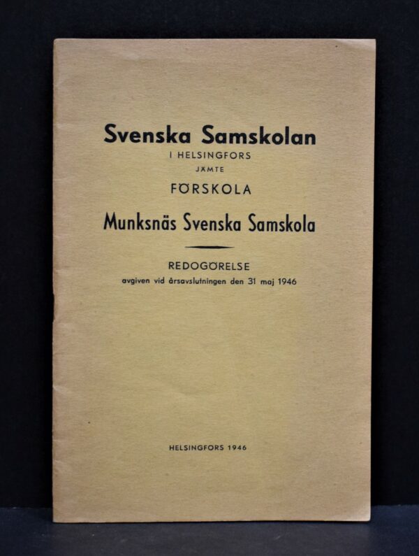 Svenska samskolan i Helsingfors - Munksnäs svenska samskola